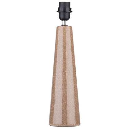 Verve Design Caria Ceramic Lamp Base - Brown - 100 x 410mm