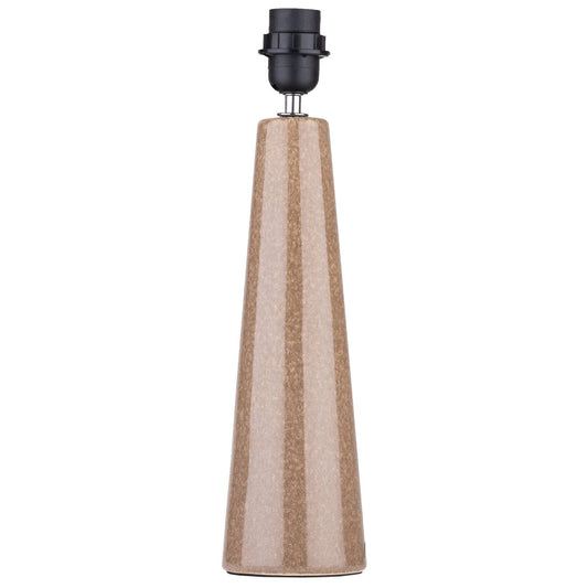 Verve Design Caria Ceramic Lamp Base - Brown - 100 x 410mm