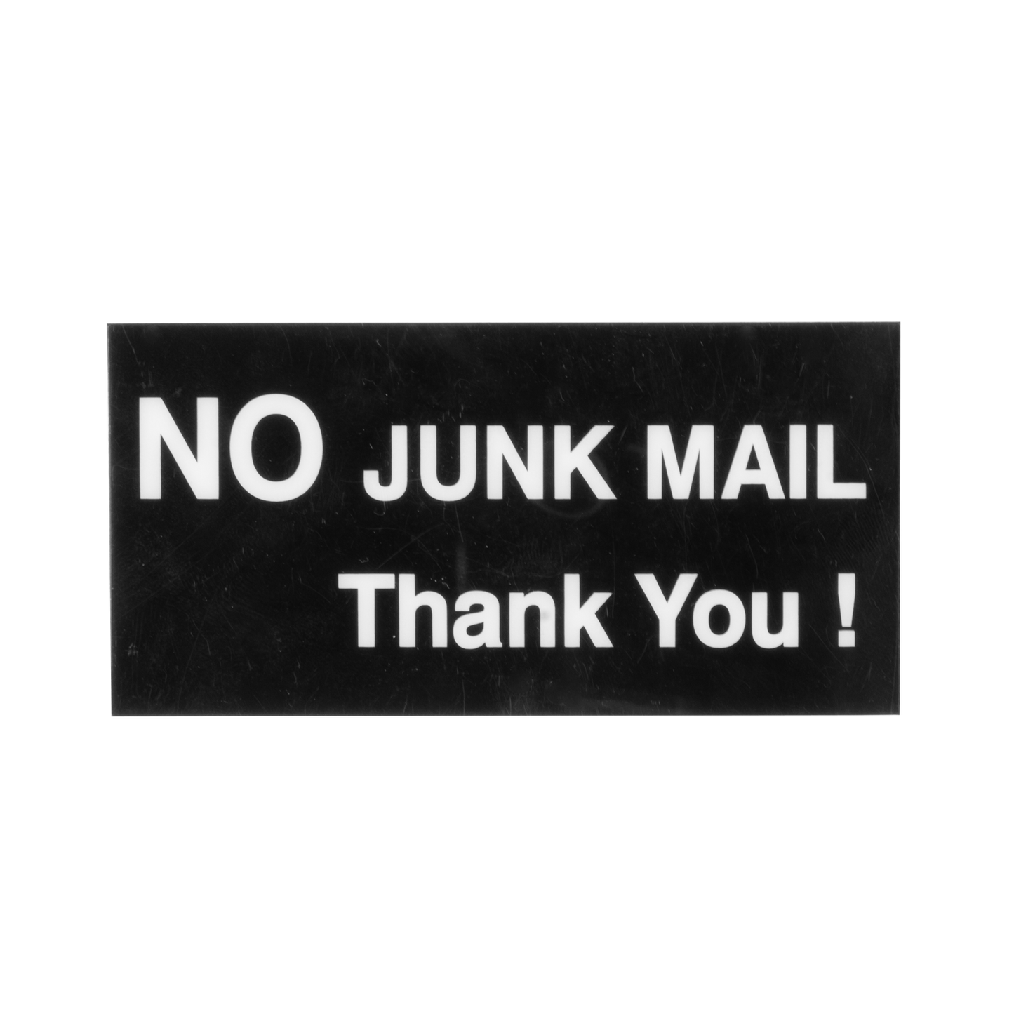 Sandleford No Junk Mail Thank You Adhesive Sign - 100 x 50mm