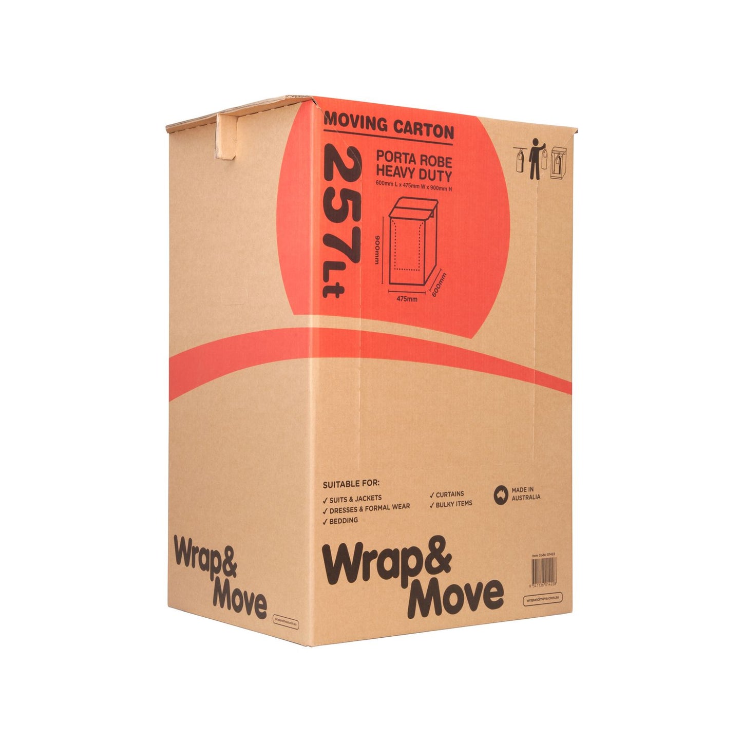 Wrap Move Porta Robe - 475 x 900 x 600mm
