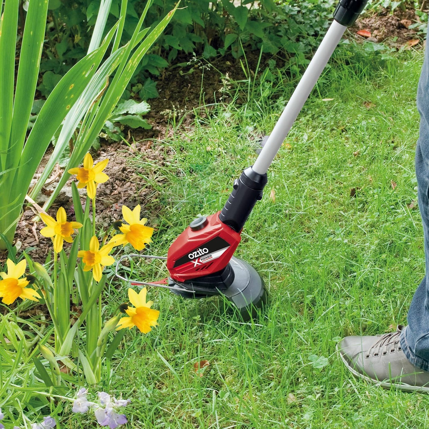 Ozito PXC Cordless Grass Trimmer - 240mm - Skin Only