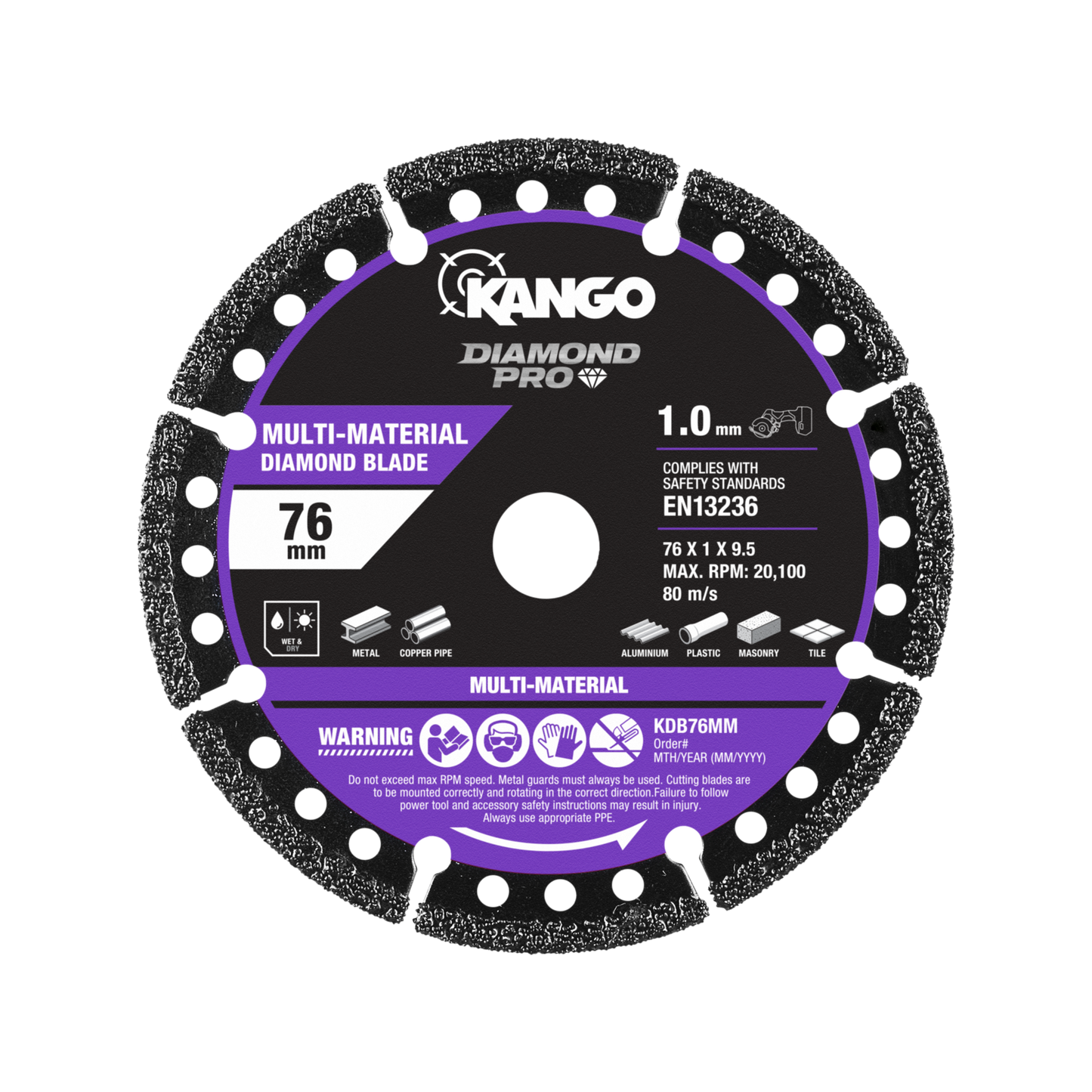 Kango Multi Material Diamond Blade - 76mm
