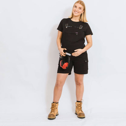 Green Hip All Women Shortalls - Black - Size 14