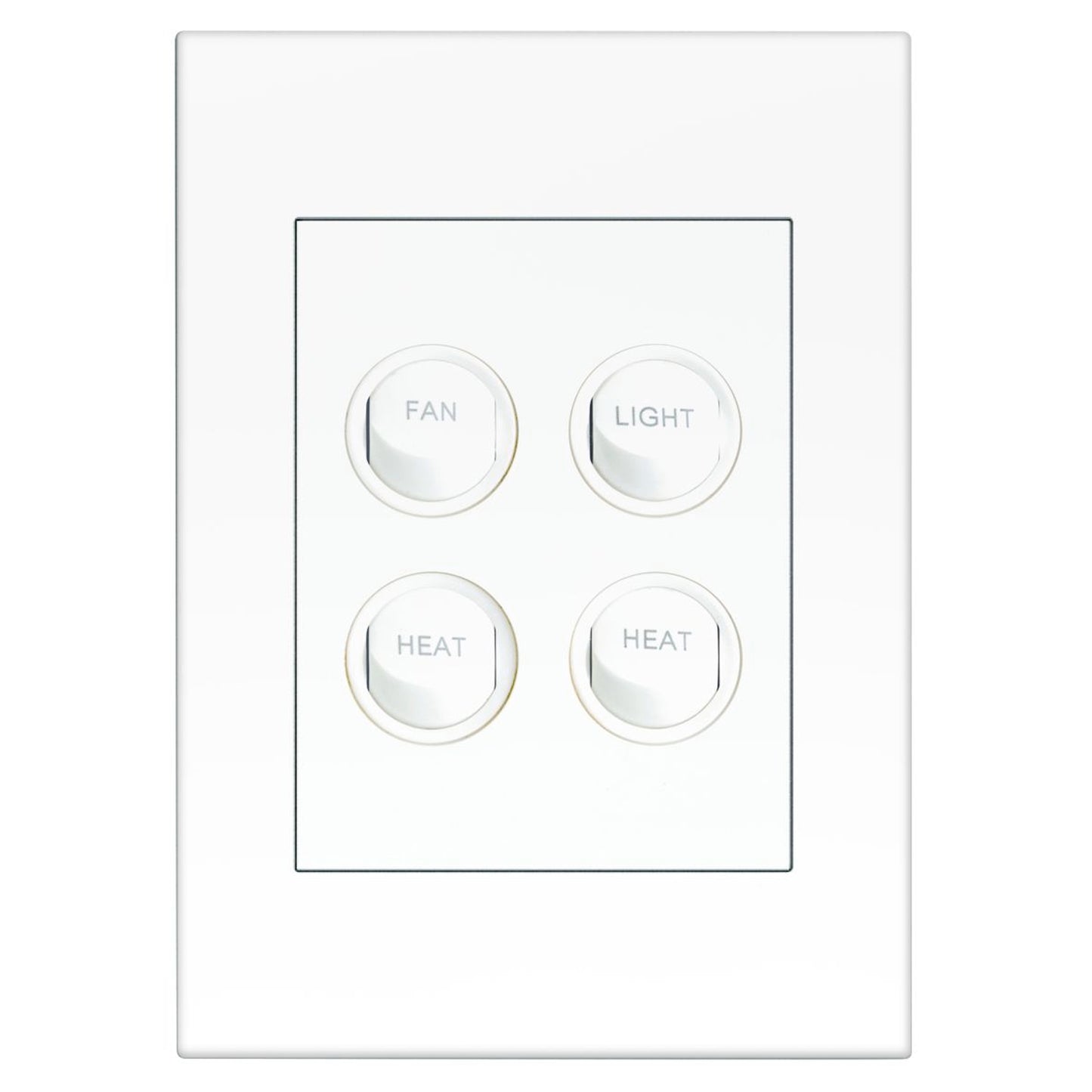 Hpm Vivo 4 Gang Fan Light Heat Switch