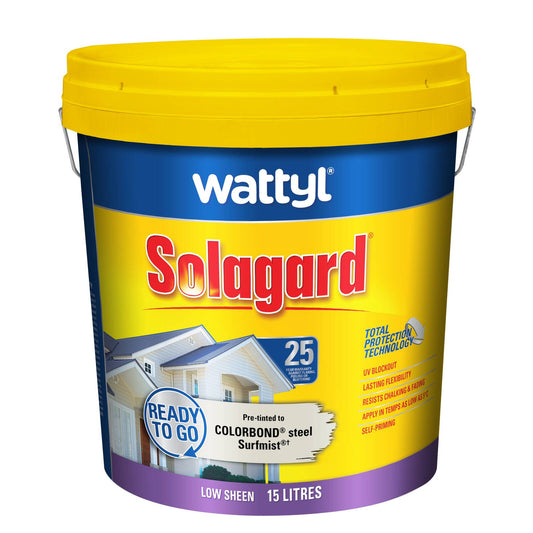 Wattyl Solagard Exterior Paint - 15L - Surfmist - Low Sheen