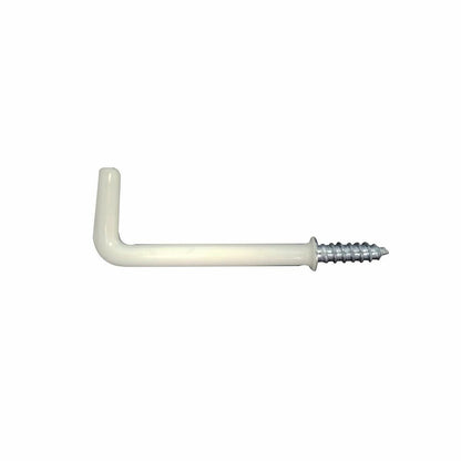 Everhang Square Hook - 50mm - PVC - Light Duty - 5 Pack