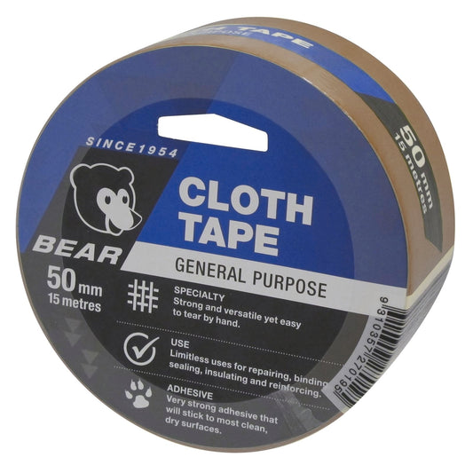 Norton Bear Cloth Tape - 50mm x 15m - Tan