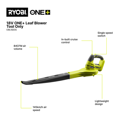 Ryobi Cordless Garden Blower - 245km/h