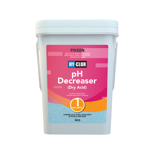 Hy Clor pH Decreaser - 3kg - Sodium Bisulphate - Powerful Control