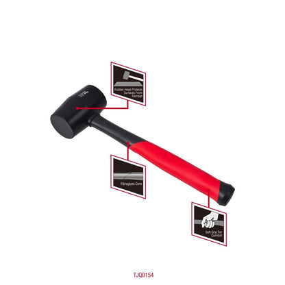 Trojan Black Fibreglass Rubber Mallet - 16oz - 450g