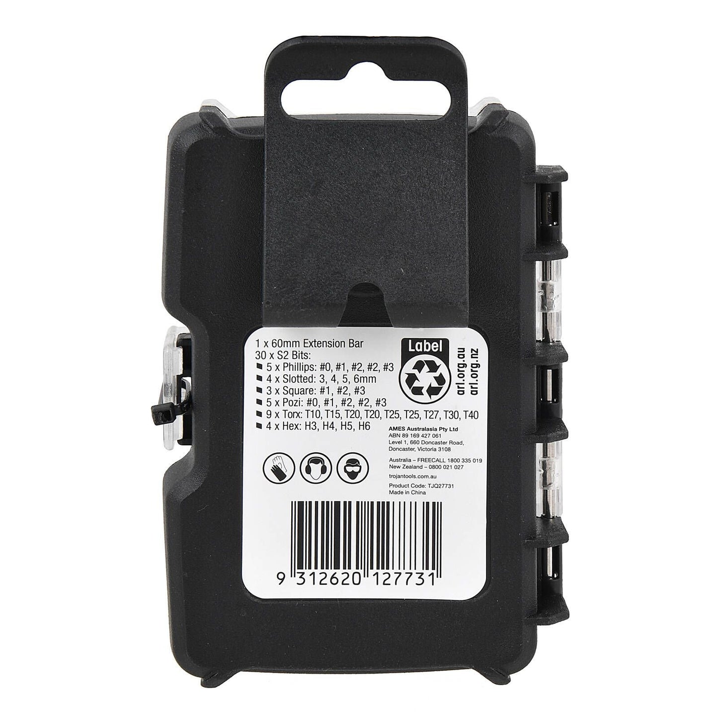 Trojan Bit Set - 31 Piece - 75 x 105mm