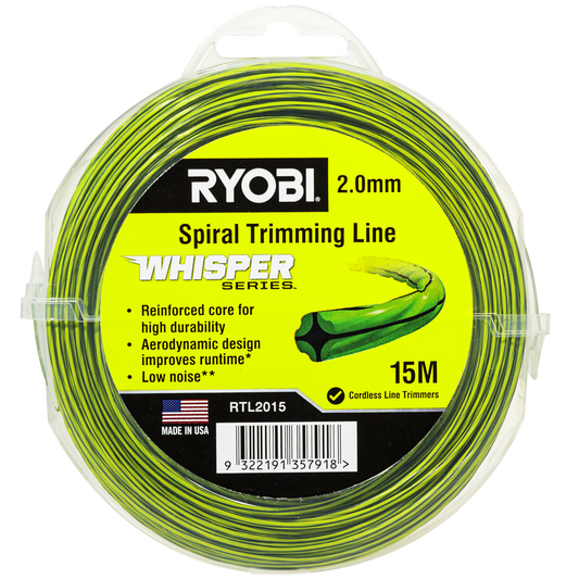 Ryobi Whisper Series Trimming Line - 2mm x 15m