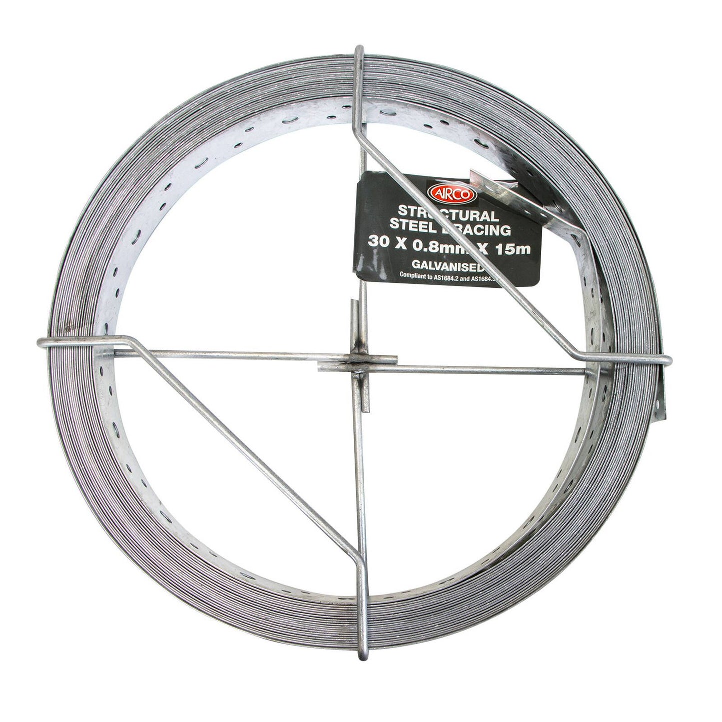 Airco Structural Galvanised Strapping - 30 x 0.8mm x 15m