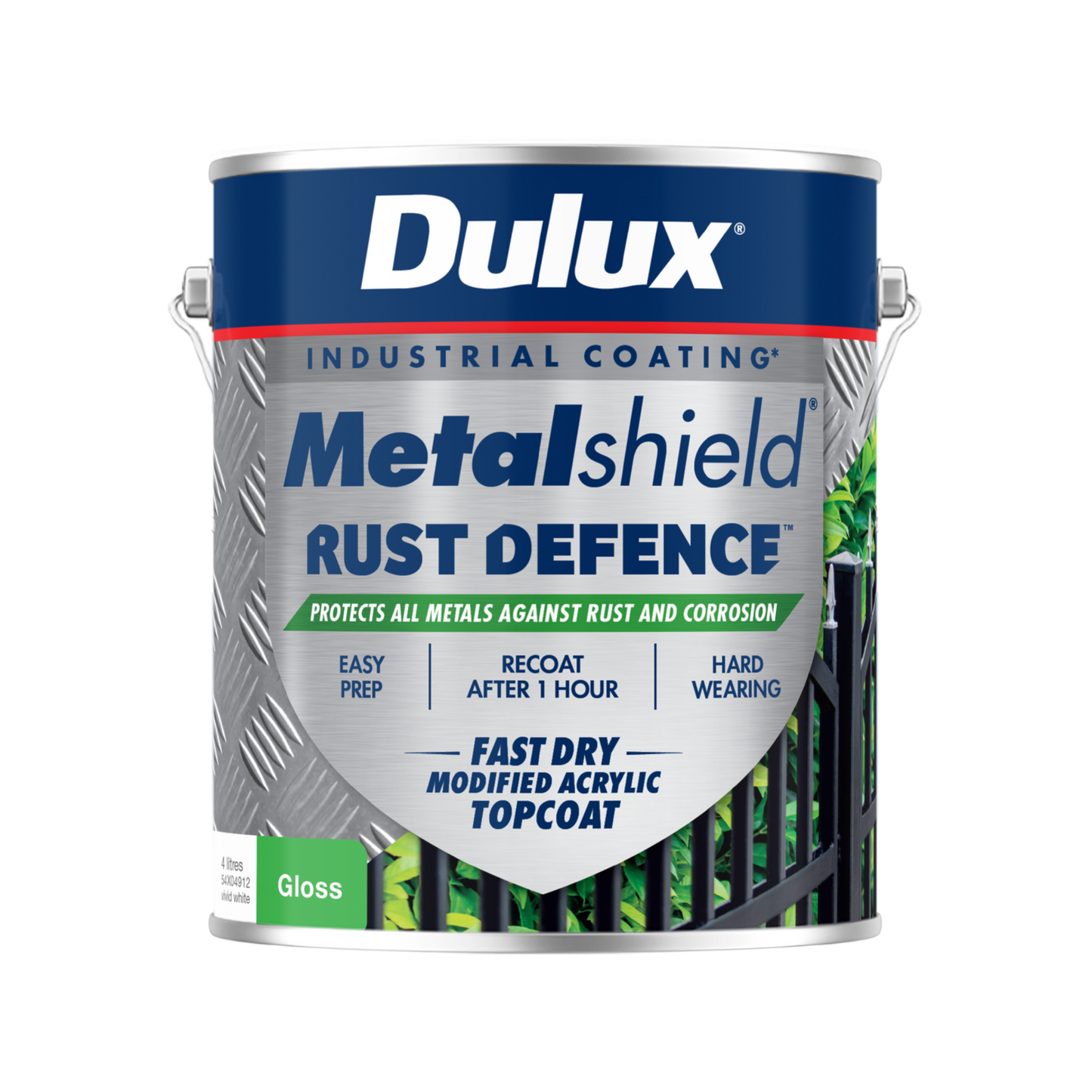 Dulux Metalshield Rust Defence - 4L - White Gloss