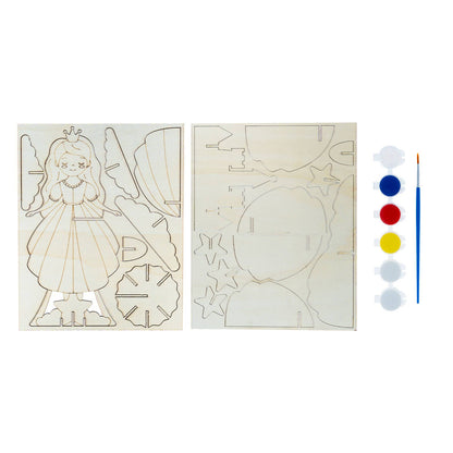 Crafted Princess Wooden Puzzle Kit - 18 Pieces - 195 x 305mm