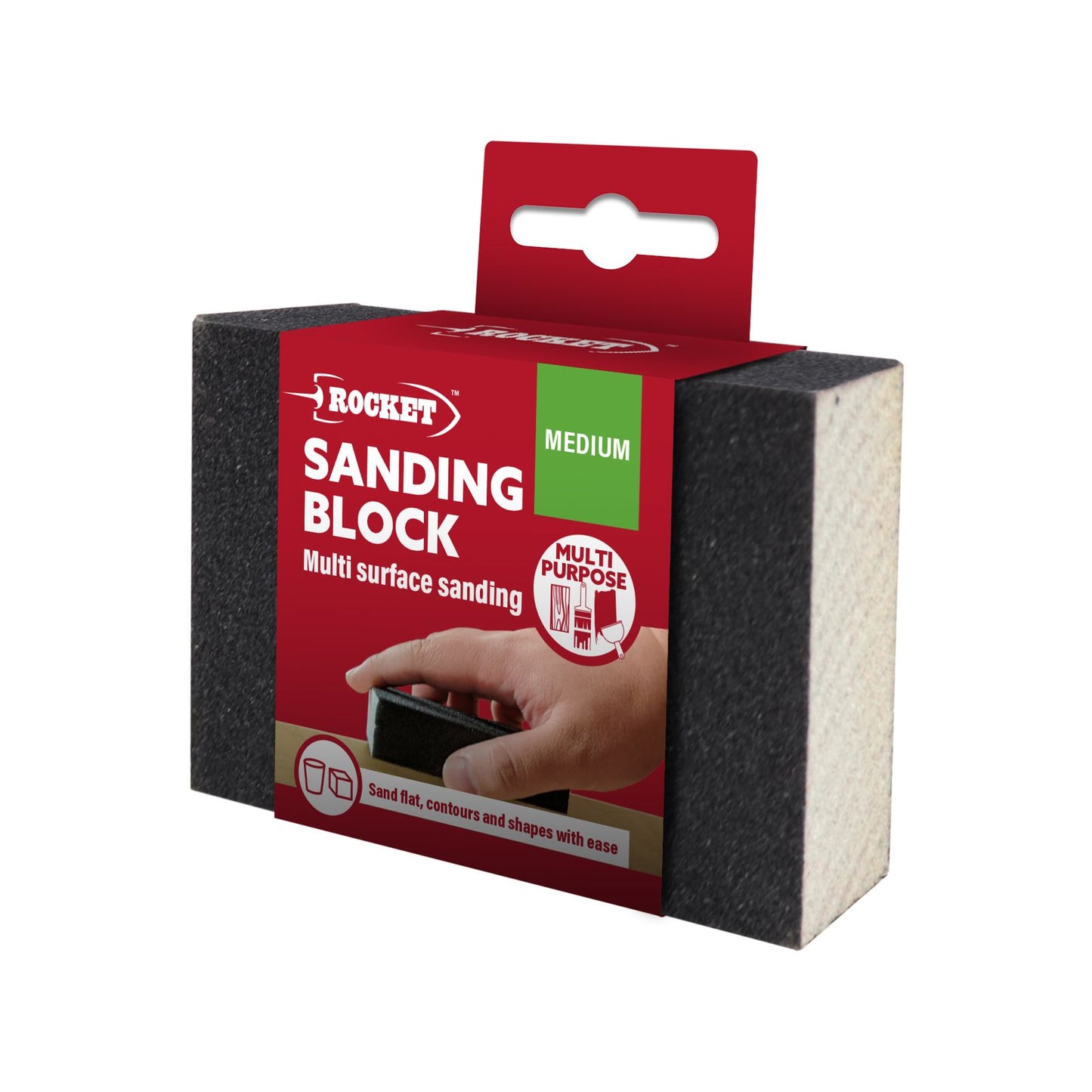 Rocket Medium Sanding Sponge - 70 x 25mm