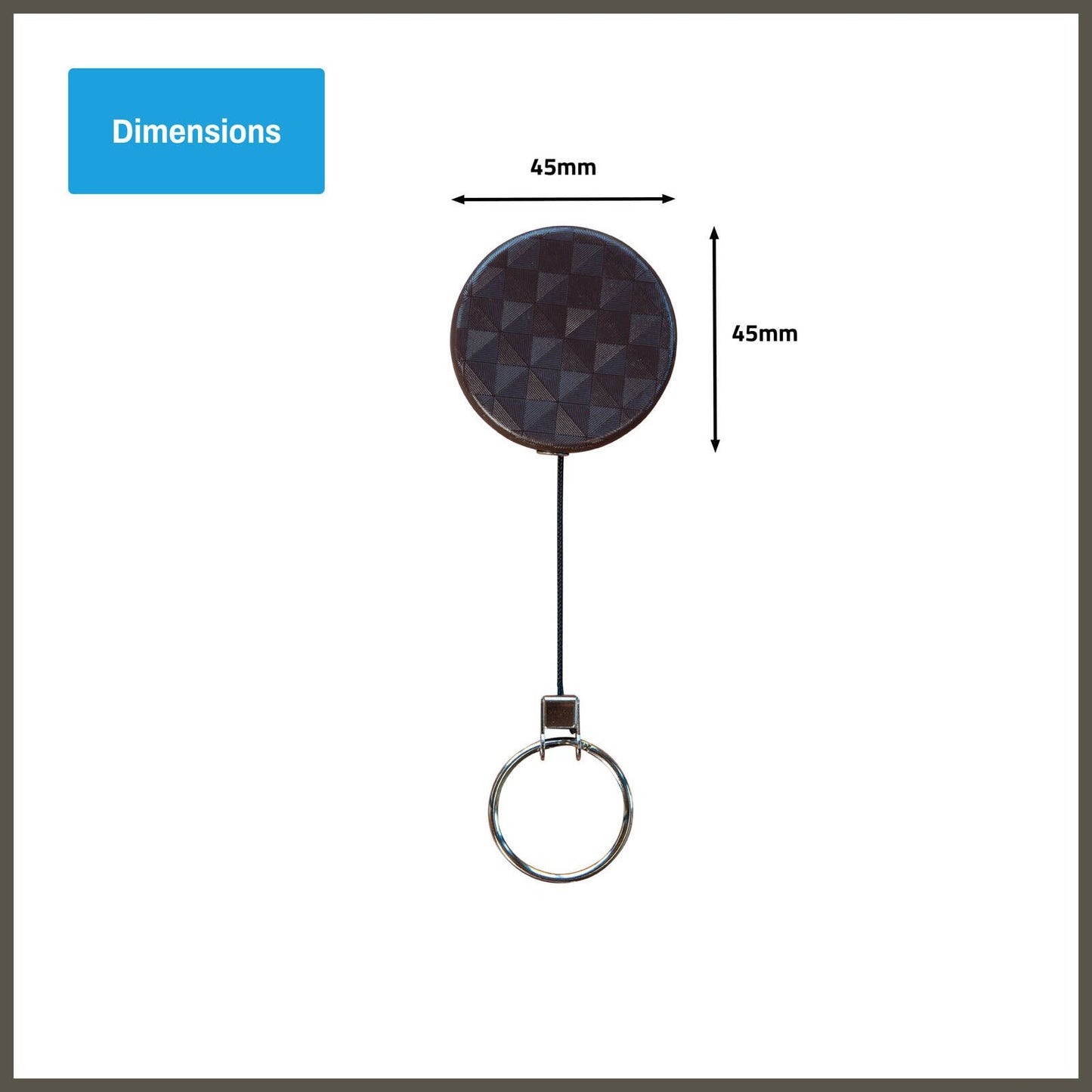 Titanium Pull Cord Key Reel - 900mm