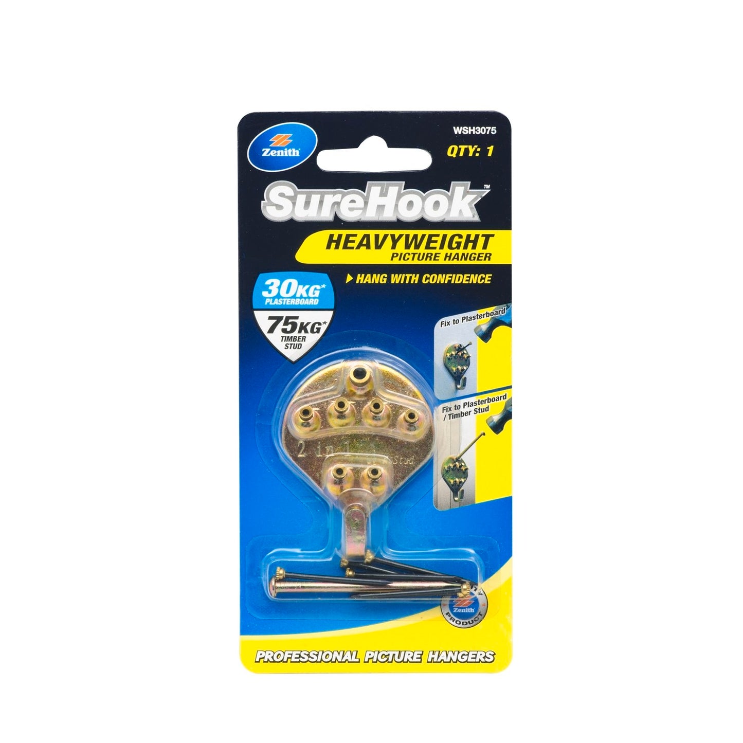 Zenith Heavy Weight Picture Hanger - 30kg