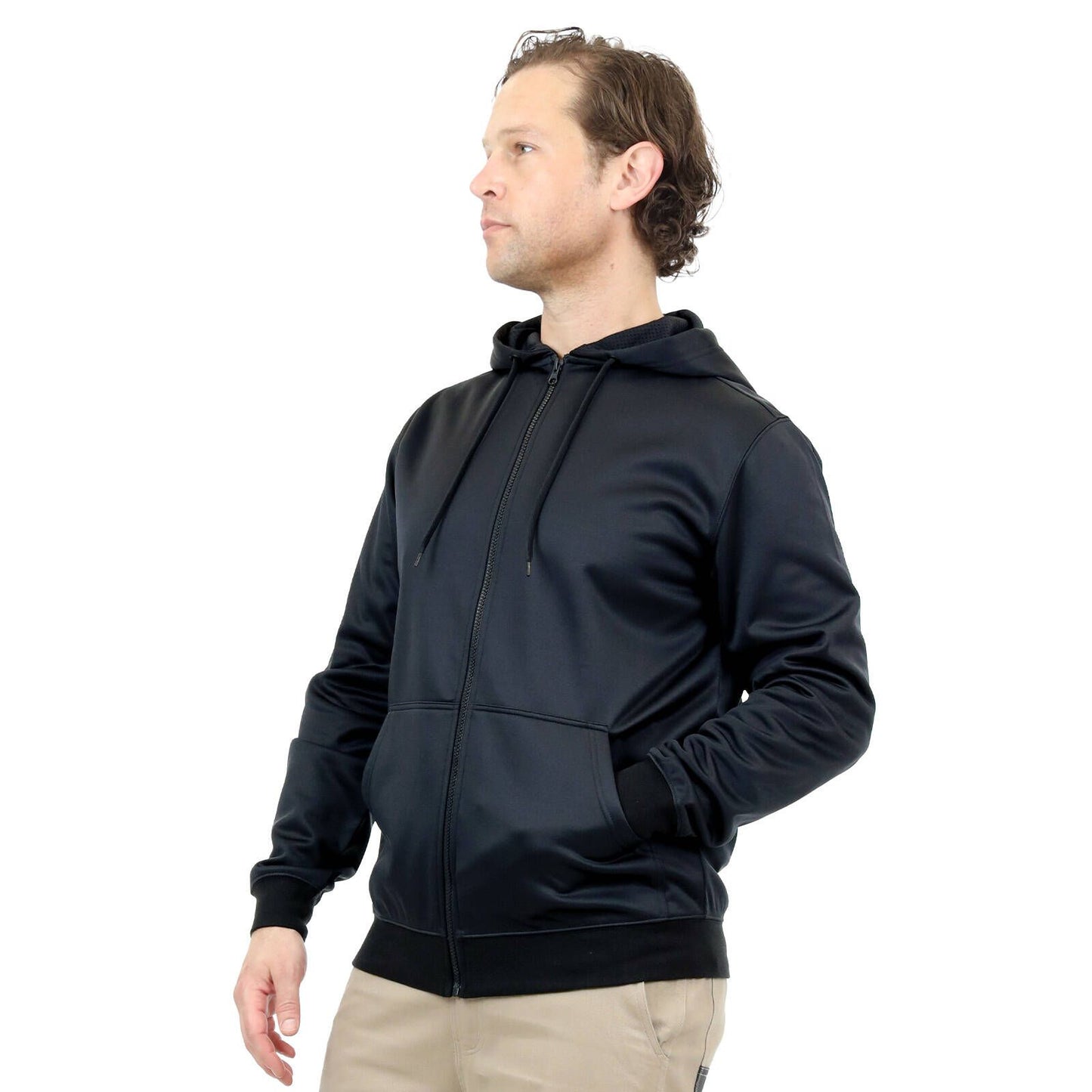 Craftright Black Zip Thru Hoodie - Medium