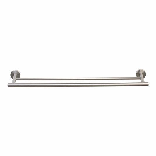 Barelli Toscana Double Towel Bar 90cm Satin Nickel