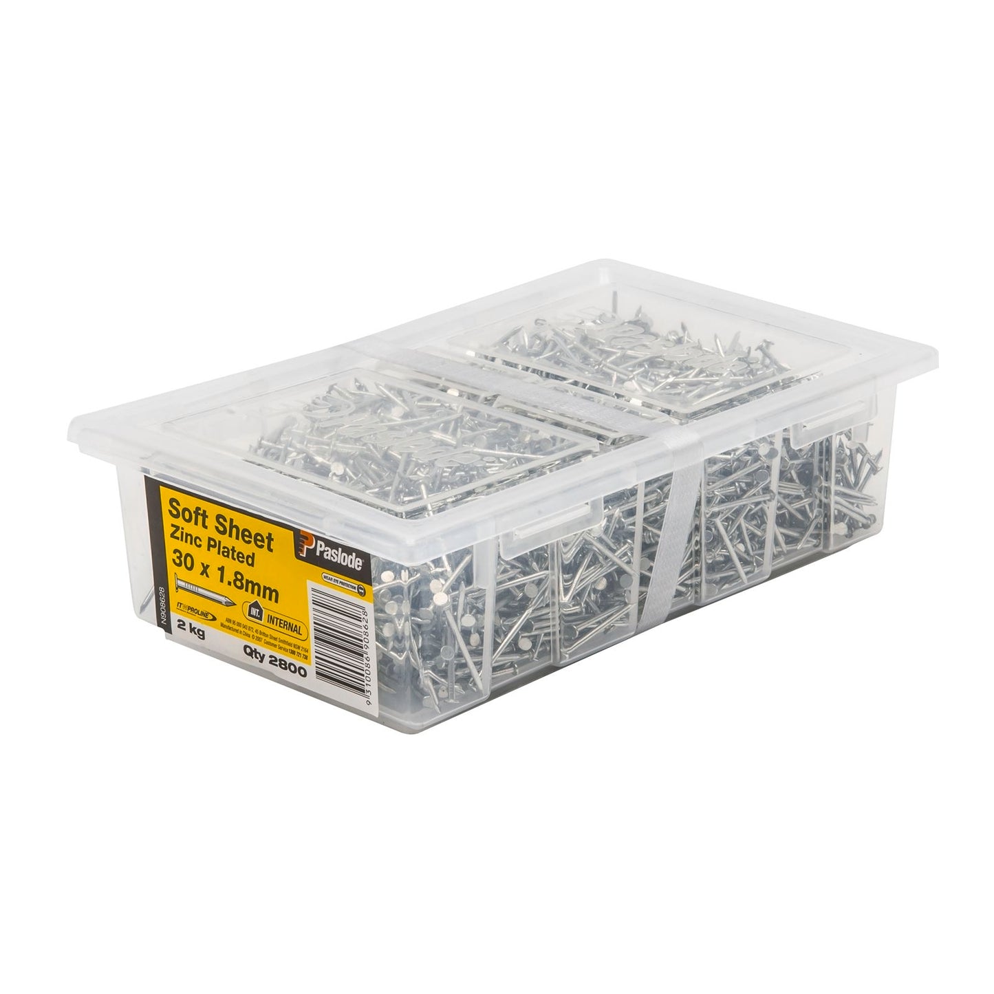 Paslode Zinc Plated Soft Sheet Nail - 30mm - 2kg