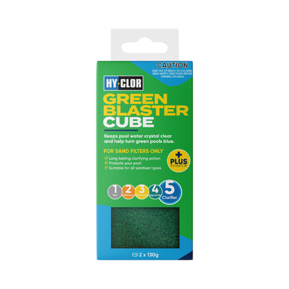 Hy-Clor Green Blaster Cube 2 Pack Water Soluble Gel Inhibits Algae