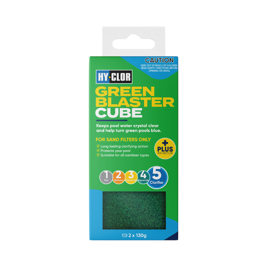 Hy-Clor Green Blaster Cube 2 Pack Water Soluble Gel Inhibits Algae