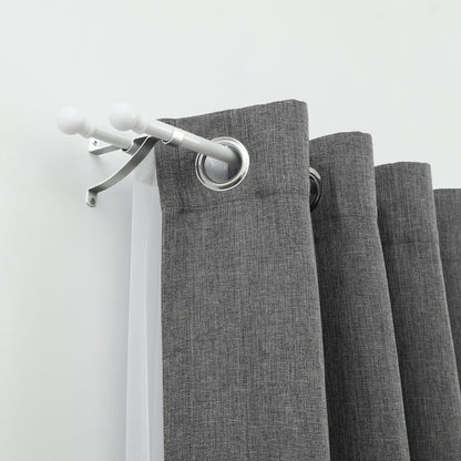 Windoware Satin Double Stayed Curtain Rod Bracket - 127mm - 2 Pack