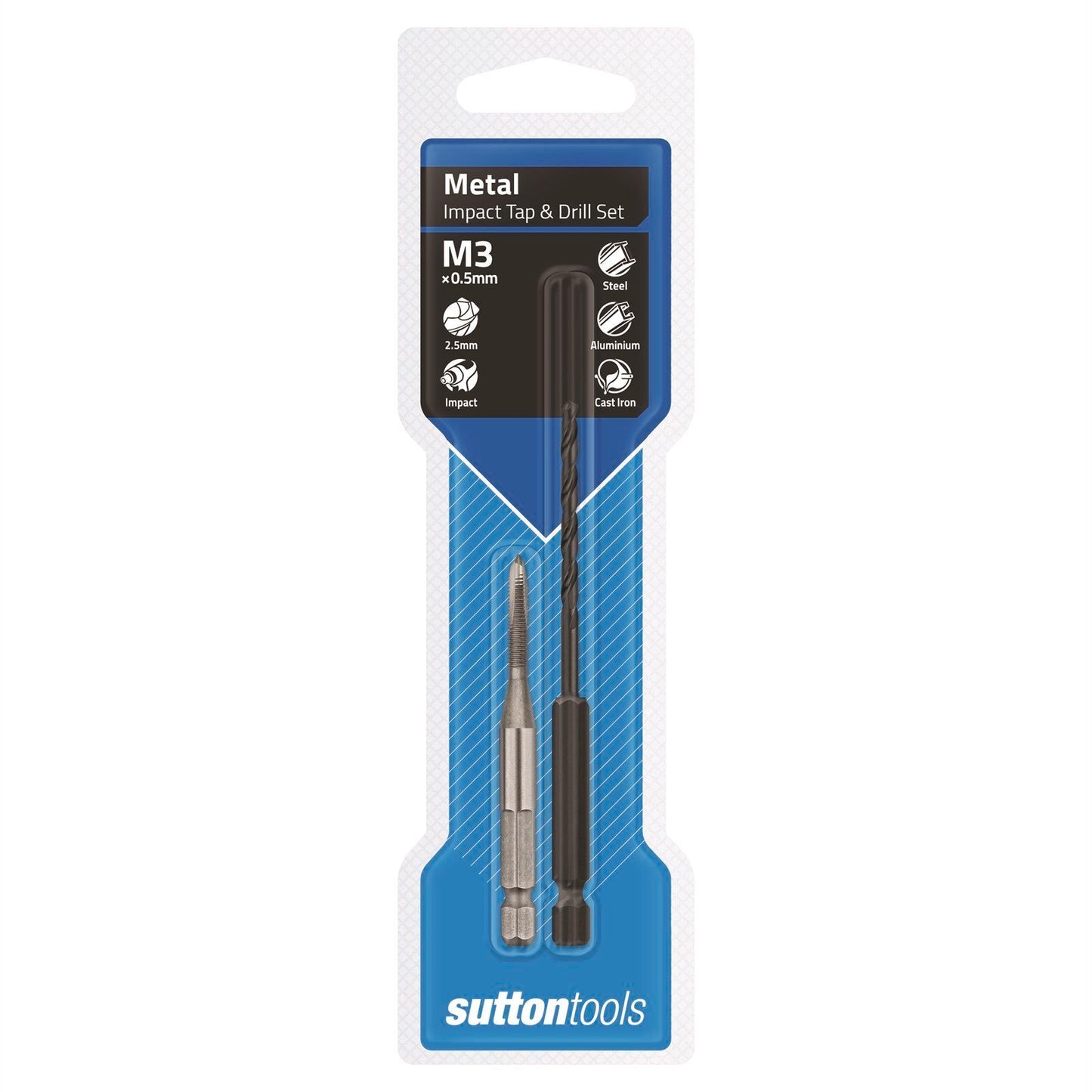 Sutton Tools Impact Tap and Drill Set - 2.5mm