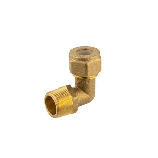Brasshards Male Brass Compression Elbow - 15c x 15mi