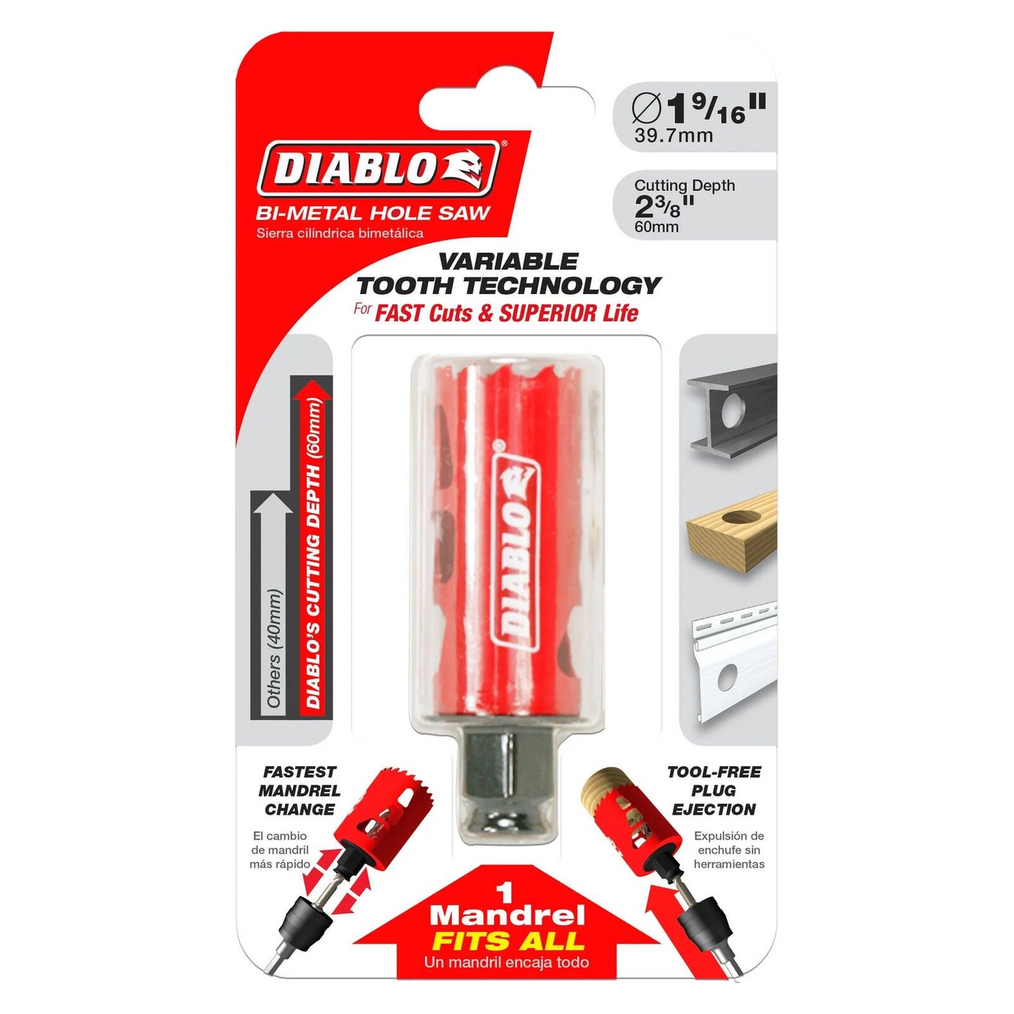 Diablo Bi Metal Hole Saw - 40mm