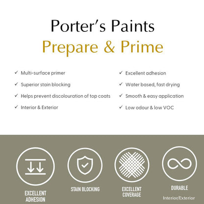 Porter's Paints WB Prepare Prime - 400ml