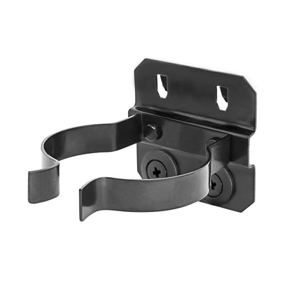 Pinnacle Large Black Gloss Heavy Duty Pegboard Tool Clip - 50 x 70mm - 4 Pack