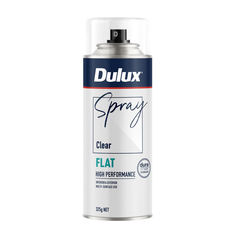 Dulux 325g Clear Flat Finish Spray Paint
