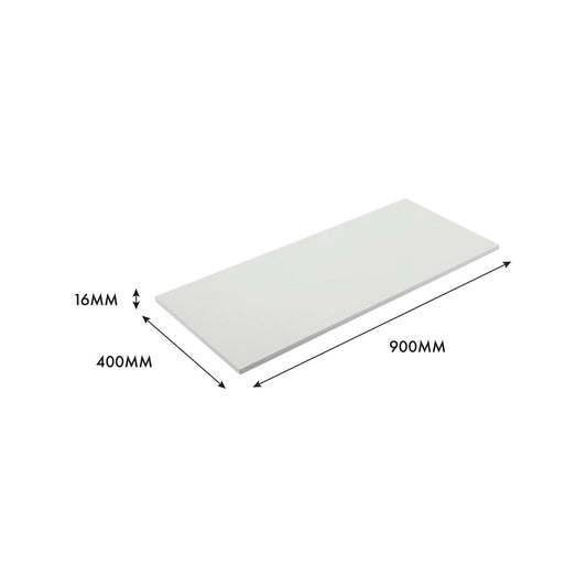 Flexi Storage Home Solutions 900 x 16 x 400mm White Shelf