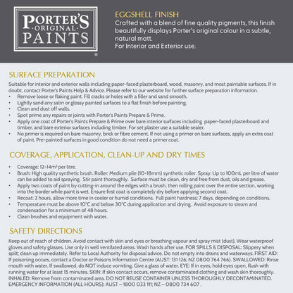 Porter's Paints Eggshell Finish Sample Pot - Sorrento - 100ml