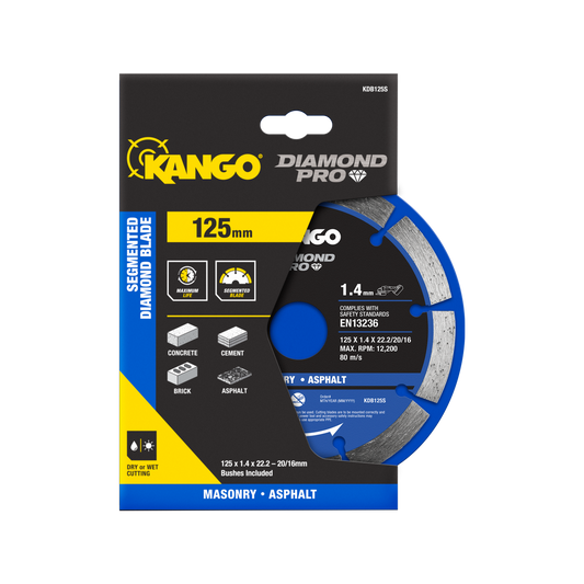 Kango Diamond Saw Blade 125mm Segmented Dry Cutting