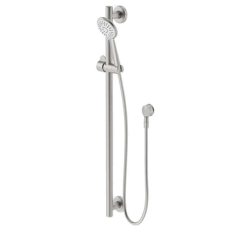 Homecare By Caroma 900mm Brushed Nickel Rail Shower Set