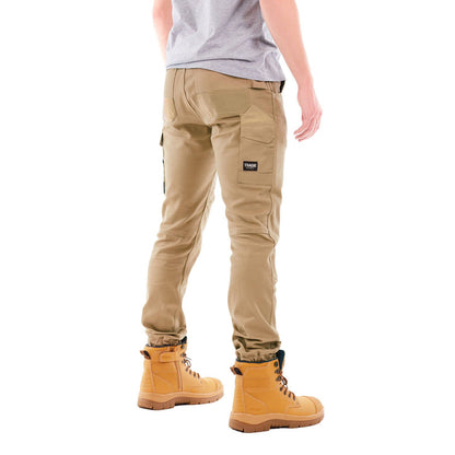 Tradie Core Khaki Skinny Cuffed Pant - 92