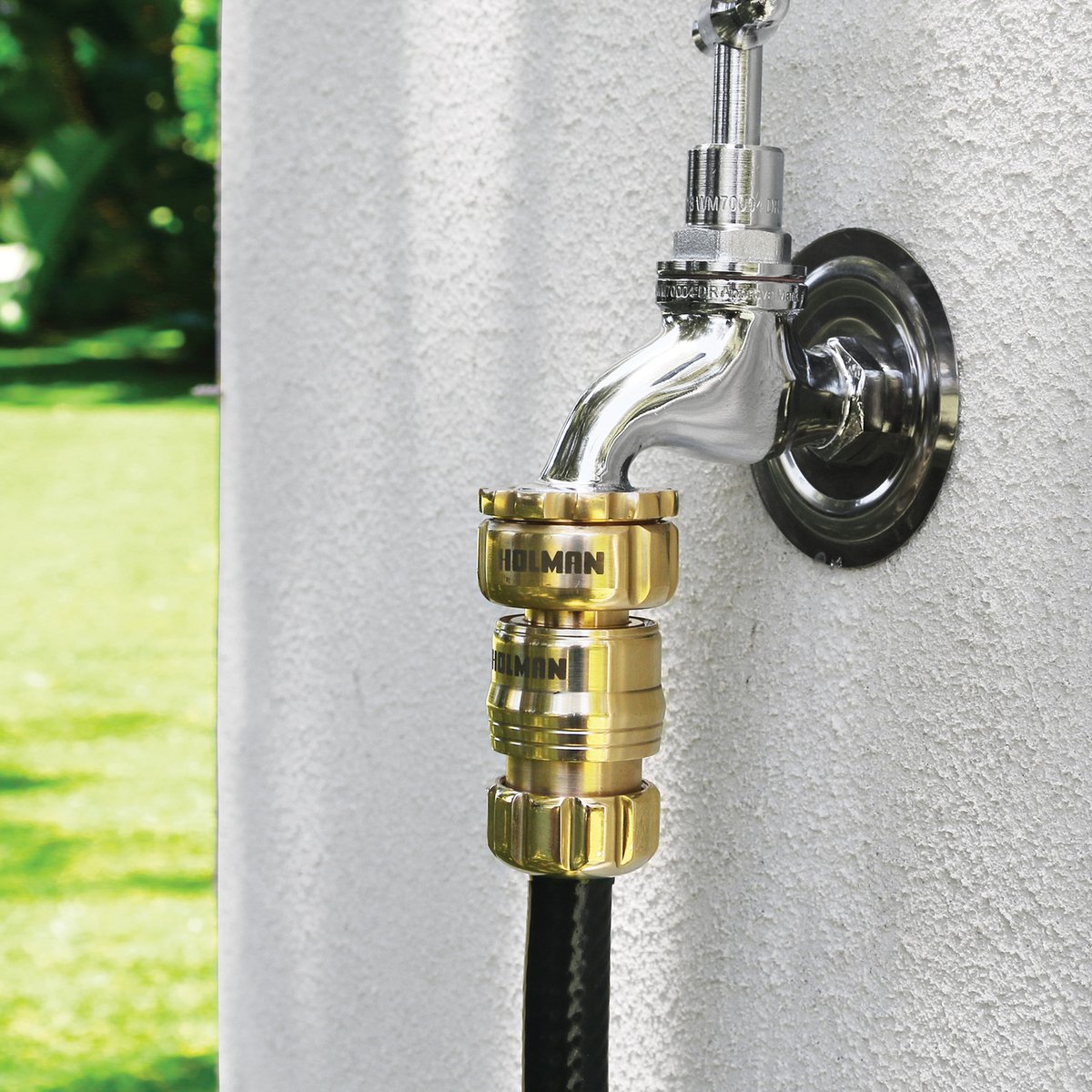 Holman Hi Flow Nozzle and Connector Set 12mm Brass Durable Grip