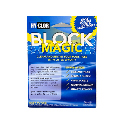 Hy Clor Magic Block - 110mm - Chemical Free - Pool Stain Remover