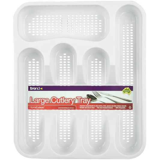 Homeleisure Cutlery Tray - 290mm x 350mm - Polypropylene - 5 Compartments