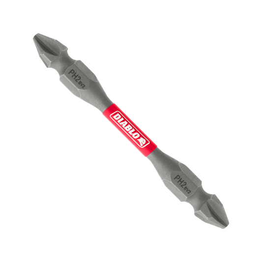 Diablo Double Ended Philips Drive Bit PH2 x 2 1/2" 2 Pack