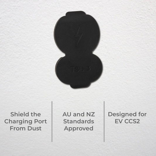 Deta EV Charger Plug Lid - 10 x 68 x 110mm - Black
