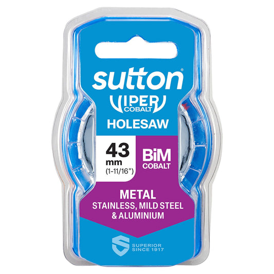 Sutton Tools Viper Cobalt Bi Metal Holesaw - 43mm