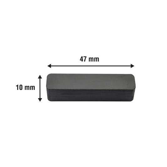 Everhang Ceramic Block Magnet 48 x 10mm 2 Pack Lightweight Strong