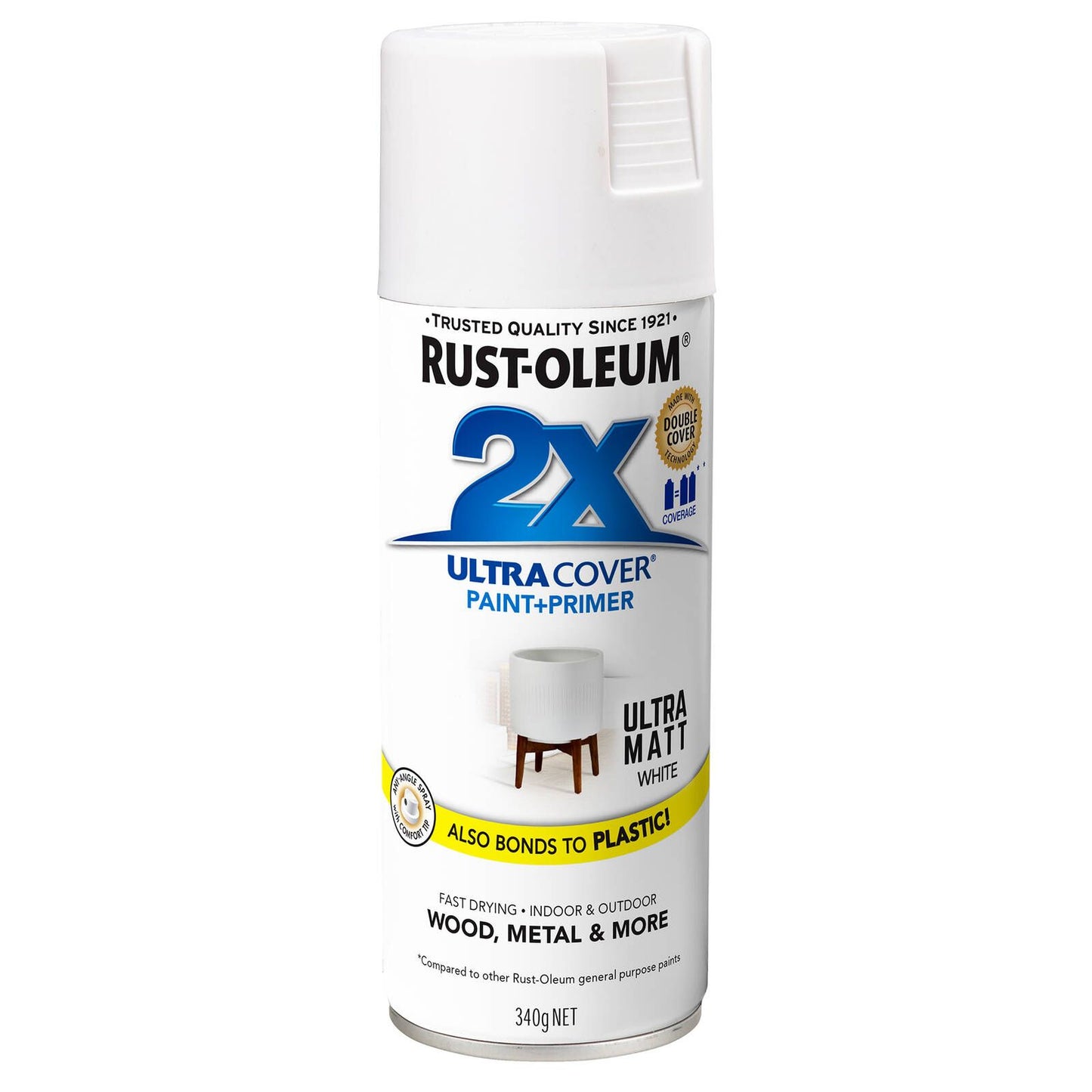 Rust-Oleum Spray Paint - 340g - White - Ultra Matt