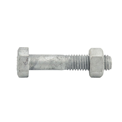 Zenith Hot Dip Galvanised Hex Head Bolts & Nuts - M8 x 40mm - 25 Pack