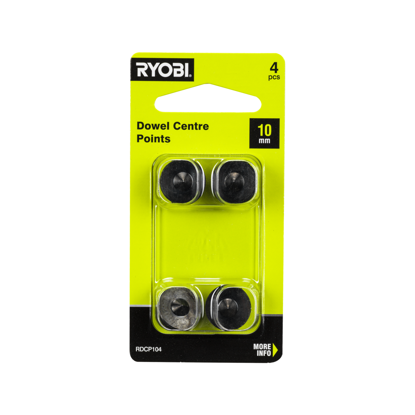 Ryobi Dowel Centre Points - 10mm - 4 Pack