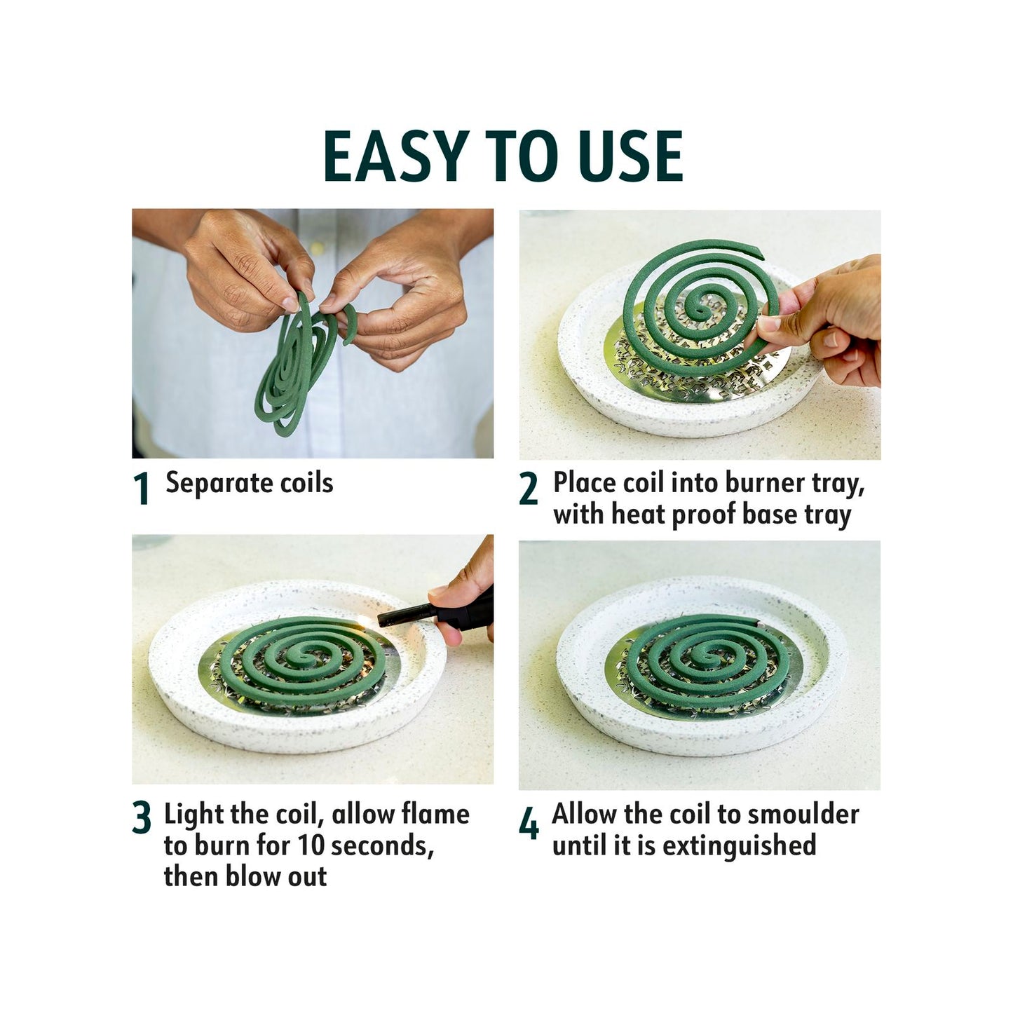 Bite Shield Mosquito Coil Refills - 20 Pack - 130 x 155mm
